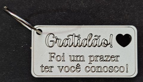 Gratidão foi um prazer ter você conosco (original)